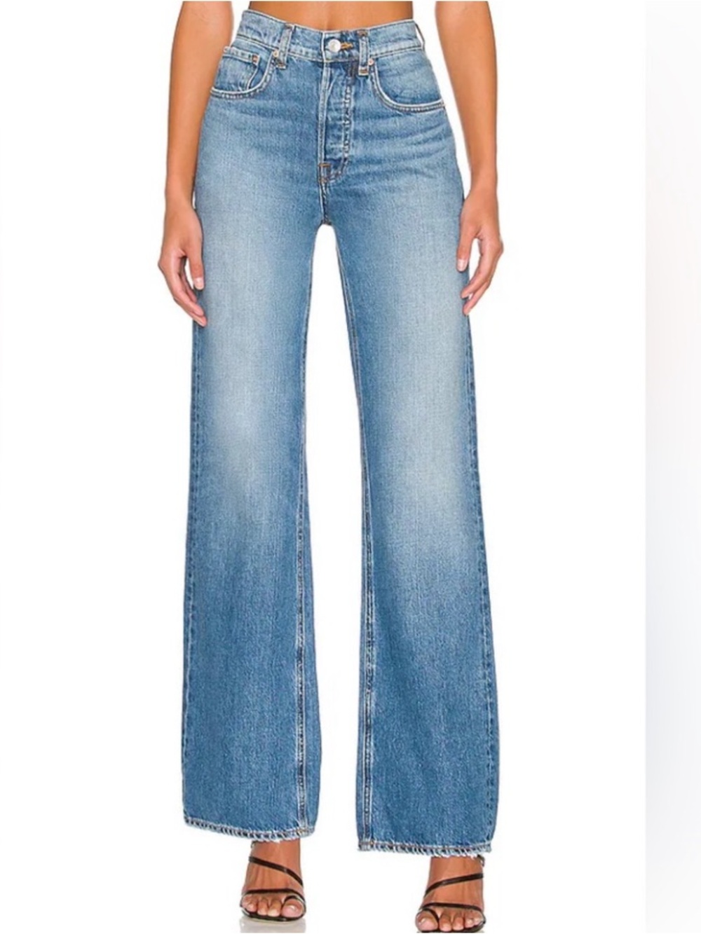 Grlfrnd Women’s High Rise Straight Leg Brooklyn Jeans Chelsea Market